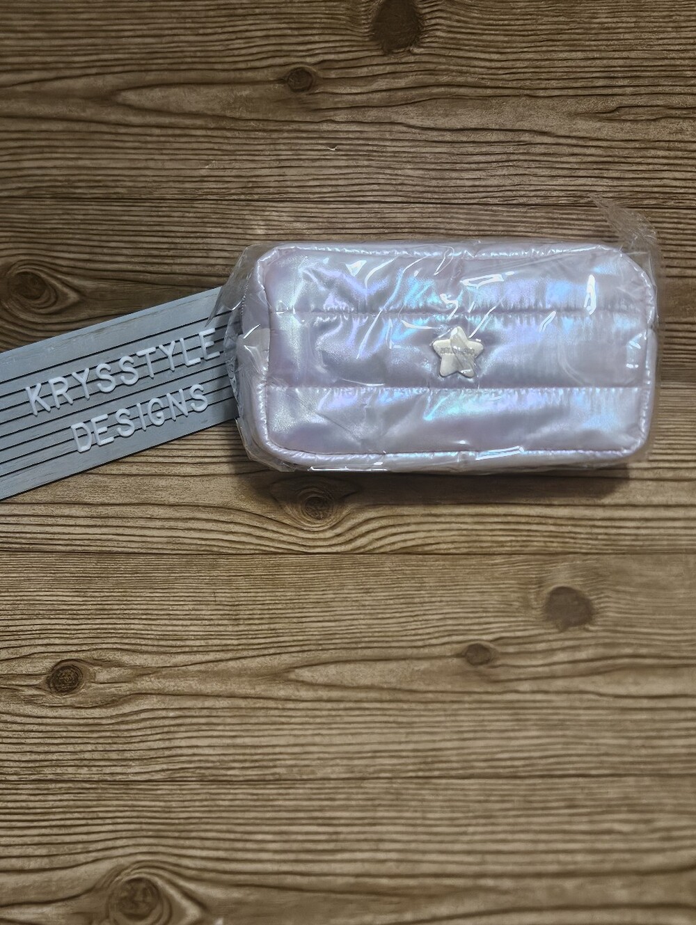 The Creme Shop X Hollywood Pink Puffer Makeup Bag